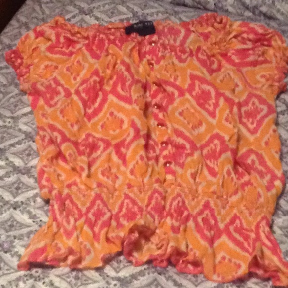 Nine West Tops - Buttoned Tee Shirt